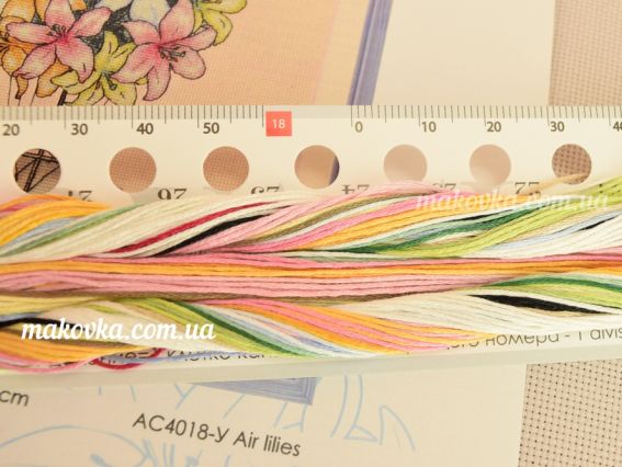 Набір для вишивання хрестом Повітряні лілеї АС4018, Нова слобода