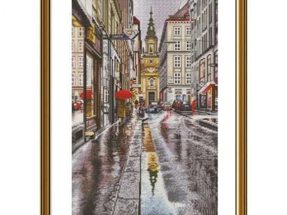 У дощ НВ3109 Нова Слобода, вишивка нитками У дощ НВ3109 Нова Слобода, вишивка нитками