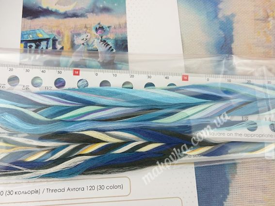 Набір для вишивання хрестом на дизайнерській канві Пісні під місяцем СР3348, Нова Слобода 