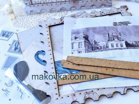 Набір для вишивання хрестом з рамкою в комплекті Корета КО4013-У Ретро, Нова Слобода