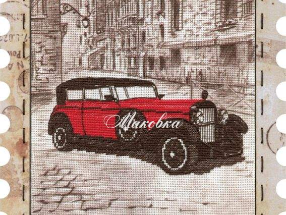 КО4017-У Автомобиль, Нова Слобода, вышивка с рамкой КО4017-У Автомобиль, Нова Слобода, вышивка с рамкой