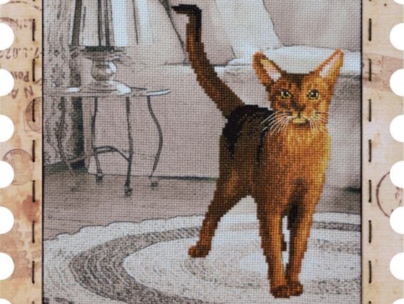 КО4035 Котэ Грация , Нова Слобода, вышивка с рамкой КО4035 Котэ Грация , Нова Слобода, вышивка с рамкой