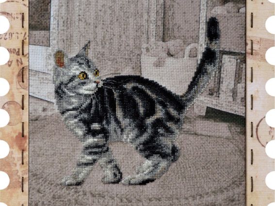 КО4034 Коте Матроскин Нова Слобода, вышивка с рамкой КО4034 Коте Матроскин Нова Слобода, вышивка с рамкой