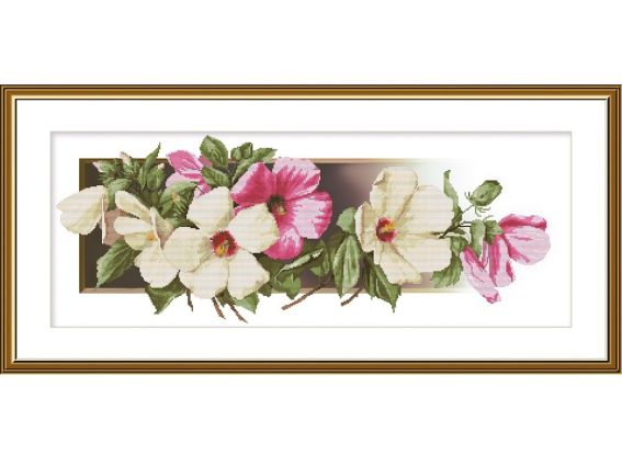 Гибискус СВ1603 Нова Слобода вышивка нитками