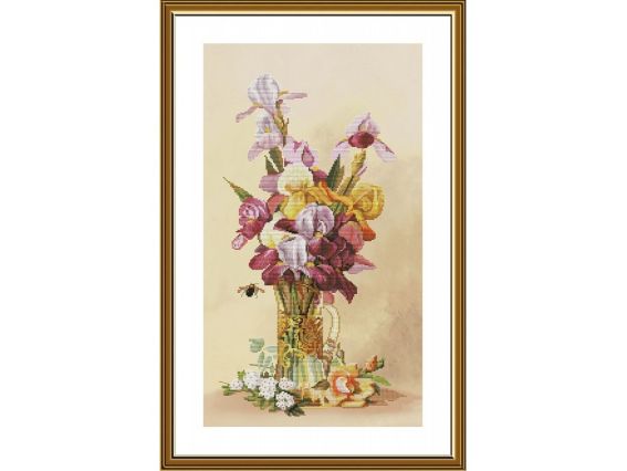 Радужные ирисы СВ2238, Нова Слобода Набор для вышивания нитками