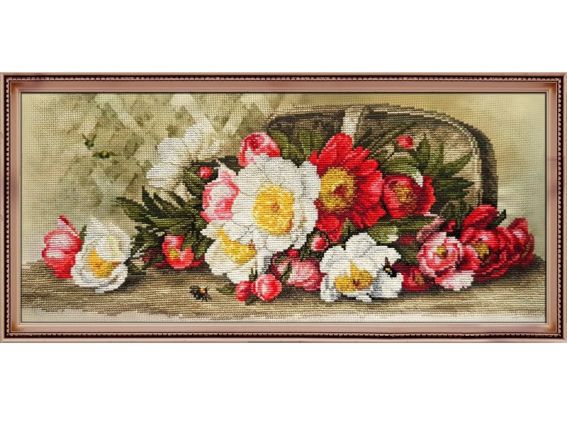 Цветочная корзина СВ3103 Нова Слобода Набор для вышивания нитками