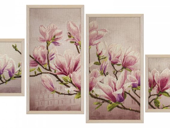 Магнолія Суланжа СВ6550 Нова Слобода Набір для вишивання нитками Магнолія Суланжа СВ6550 Нова Слобода Набір для вишивання нитками