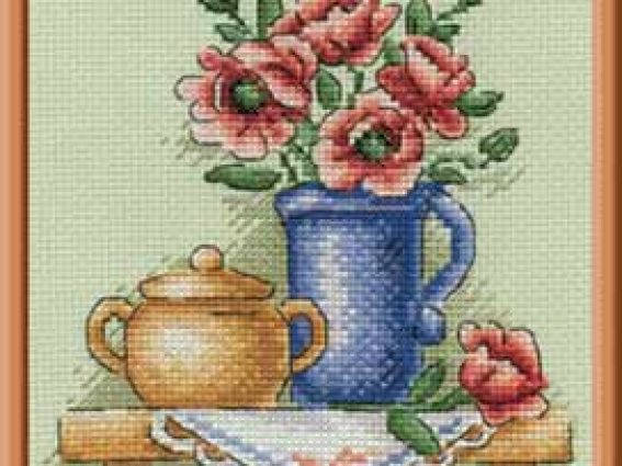 Цветы в кувшине, Н-513, Панна Цветы в кувшине, Н-513, Панна