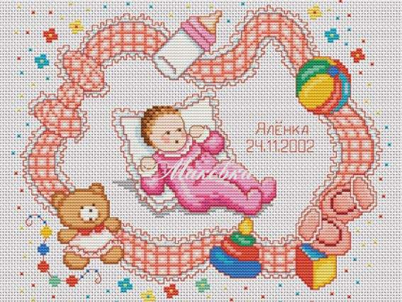 Малышка Д-111 набор для вышивания  Малышка Д-111 набор для вышивания