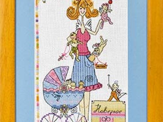 Набор для вышивания крестом Наверное, феи - мамы ангелов... , ВК-0786 Панна Набор для вышивания крестом Наверное, феи - мамы ангелов... , ВК-0786 Панна