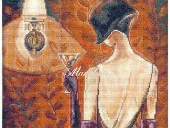 Эффектные женщины в роскошных местах, M238, РТО набор для вышивания нитками Эффектные женщины в роскошных местах, M238, РТО набор для вышивания нитками