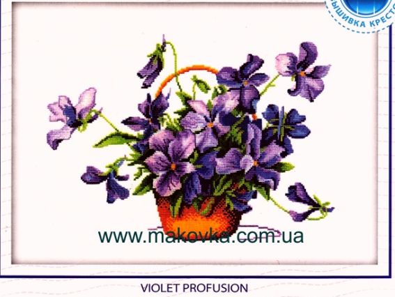 Набор для вышивания Роскошные фиалки R107, РТО Набор для вышивания Роскошные фиалки R107, РТО