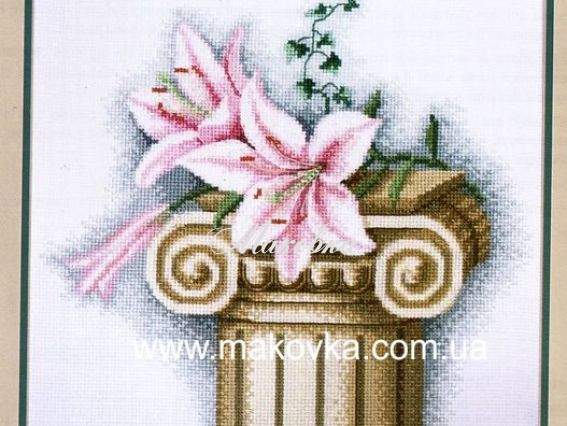 Лилии на колонне R196 РТО Набор для вышивания нитками Лилии на колонне R196 РТО Набор для вышивания нитками