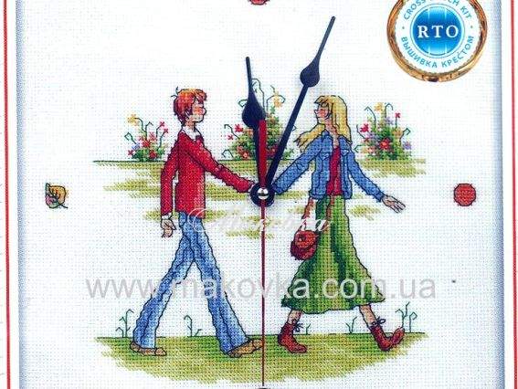 Набор для вышивания часов Соединяя руки, РТО Набор для вышивания часов Соединяя руки, РТО