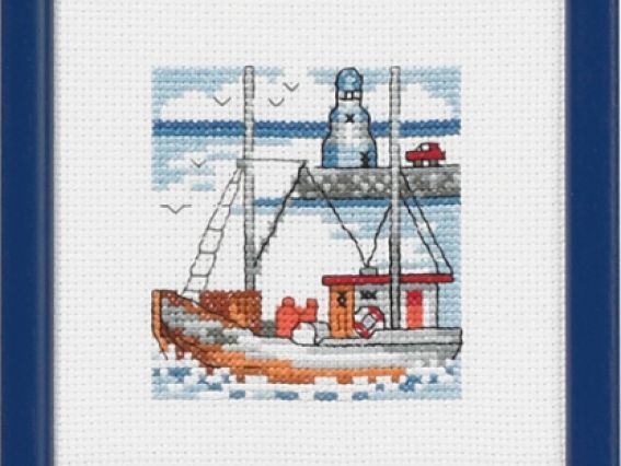 Permin 14-5193 Голубой маяк Blue lighthouse, вышивка крестом