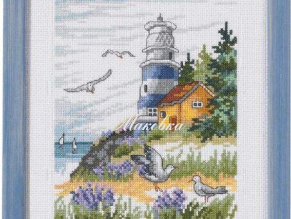 Permin 92-1167 Маяк Lighthouse, вишивка хрестиком Permin 92-1167 Маяк Lighthouse, вишивка хрестиком