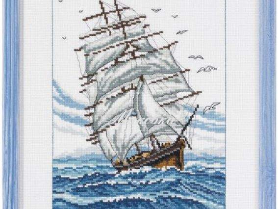 Permin 92-2137 Шхуна , Schooner, вышивка крестом Permin 92-2137 Шхуна , Schooner, вышивка крестом