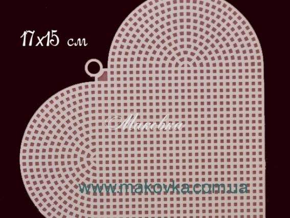 Канва пластиковая KPL-04 большое сердце, Гамма Канва пластиковая KPL-04 большое сердце, Гамма