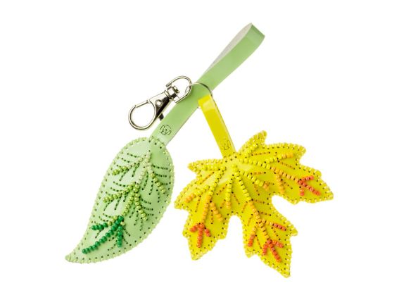 Обвіс для сумки Осіннє листя FLBB-175 Чарівна Країна Набір для вишивання бісером на штучній шкірі 