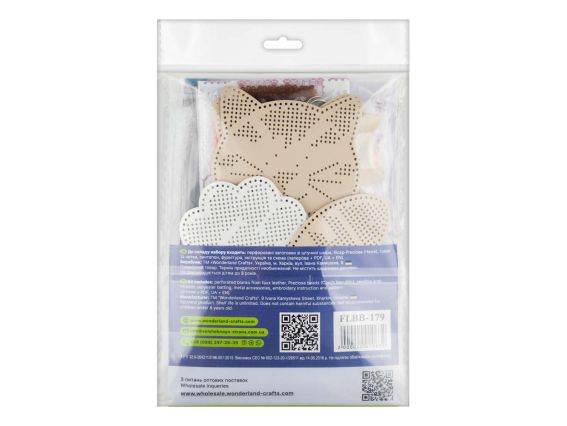 Обвес для сумки Кошачьи радости FLBB-179 Волшебная Страна Набор для вышивания бисером на искусственной коже 