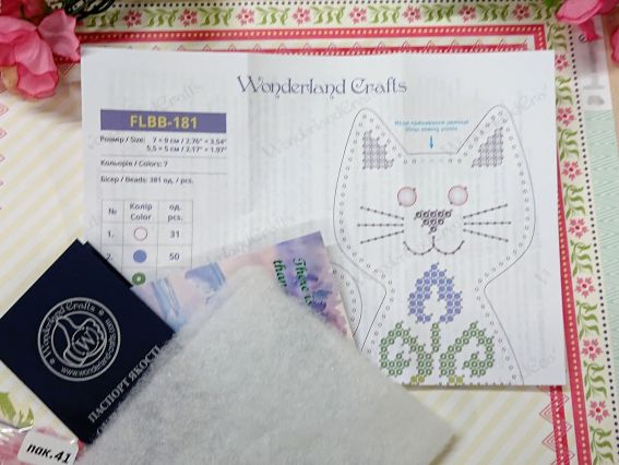 Обвіс для сумки Котячі обійми (чорне кошеня) FLBB-181 Чарівна Країна Набір для вишивання бісером на штучній шкірі 