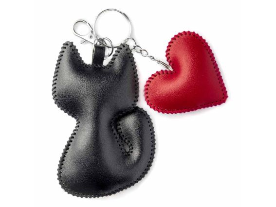 Обвіс для сумки Котячі обійми (чорне кошеня) FLBB-181 Чарівна Країна Набір для вишивання бісером на штучній шкірі 