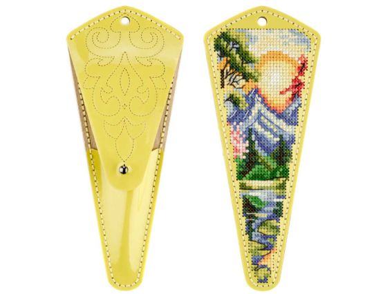 Чехол для ножниц Гора FLTL-089 Волшебная Страна Набор для вышивания нитками на искусственной коже 