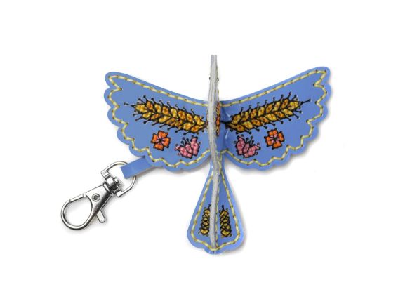 Обвіс для сумки Пташка. Золотий колос FLHL-1104 Чарівна Країна Набір для вишивання нитками на штучній шкірі 