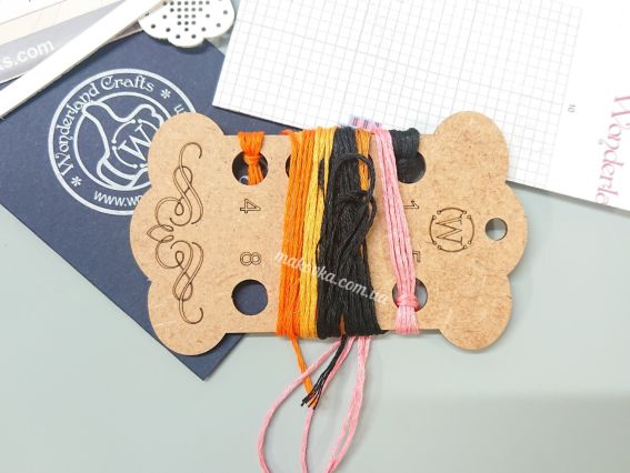 Обвіс для сумки Пташка біла. Тиха надія FLHL-111 Чарівна Країна Набір для вишивання нитками на штучній шкірі 