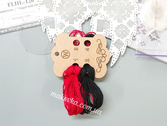 Набір для вишивки 3D-фігурки «Янгол з орнаментом» (екошкіра) FLHL-126 Wonderland Crafts (Чарівна Країна)