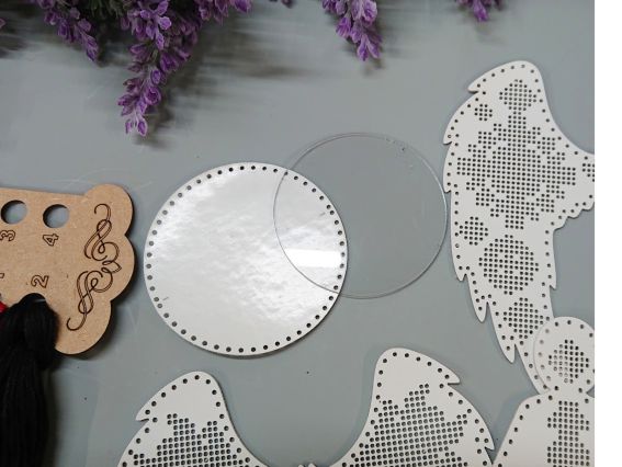 Набір для вишивки 3D-фігурки «Янгол з орнаментом» (екошкіра) FLHL-126 Wonderland Crafts (Чарівна Країна)