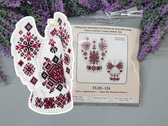 3D декор Янгол з орнаментом FLHL-126 Wonderland Crafts (Чарівна Країна)