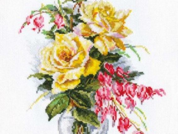 Цветущий сад. Желтые розы. 2-20, ТМ Алиса Цветущий сад. Желтые розы. 2-20, ТМ Алиса