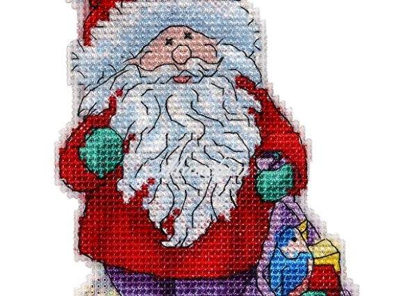 Дід Мороз 8030 , Алисена вишивання новорічної іграшки