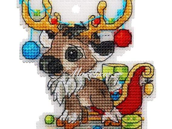 Олень 8032 , Алісена вишивання новорічної іграшки Олень 8032 , Алісена вишивання новорічної іграшки