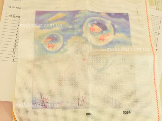 Набір для вишивання нитками 5054 Мечты о рыбе, Алісена 