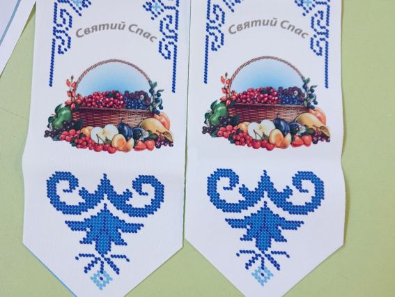 Пошитый бант под вышивку СБ 05 Святой Спас , габардин, Барвы Подолья