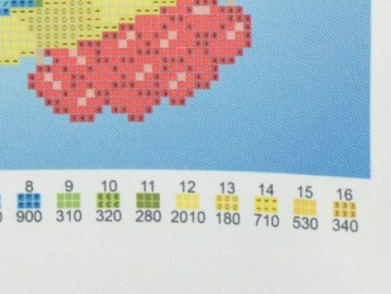 ЧВ-3465 Тризуб, калина, колоски, друк на тканині для вишивання бісером, Бісерок