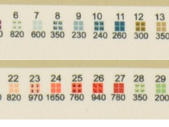 Схема на ткани для вышивания бісером 30-364 (10бис) Ваза с маками, 36х27,5см, малюнок на габардині. Бісерок