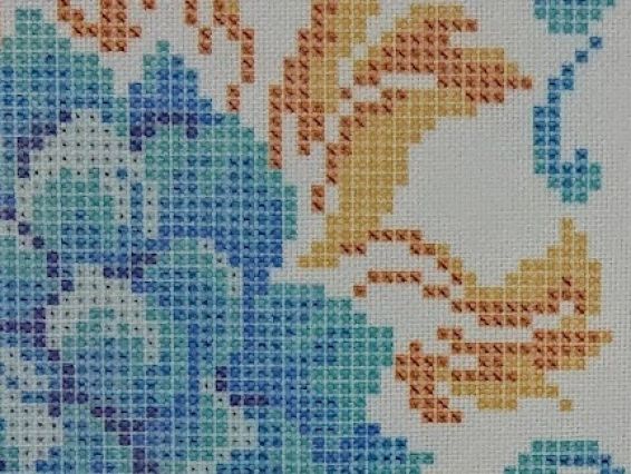 Б-164трДМ  Заготовка для вишиванки Блуза Жоржина та Тризуб, домоткана колір білий, Бісерок