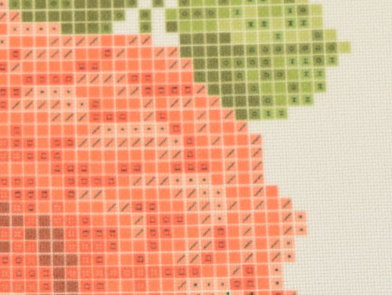 Б-11ГБ Заготовка Блуза Пишні троянди, габардин, біла, Бісерок