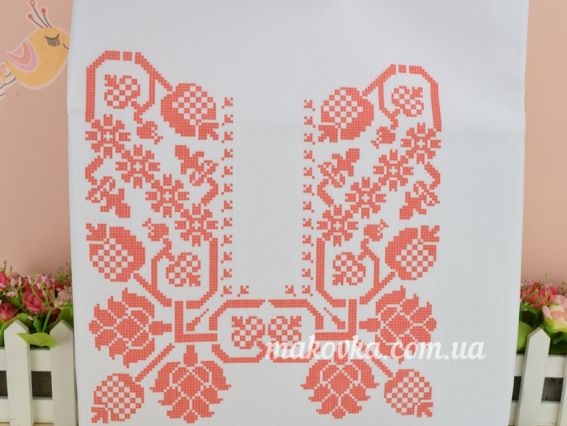 Б-169ДМ Заготовка Блуза Хміль, домотканна колір білий Бісерок