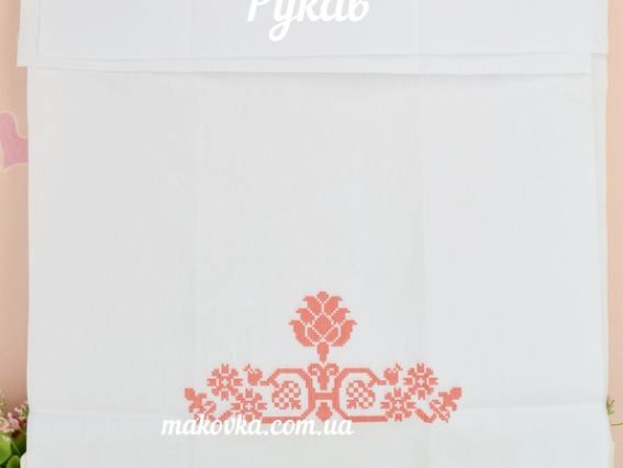 Б-169ДМ Заготовка Блуза Хміль, домотканна колір білий Бісерок