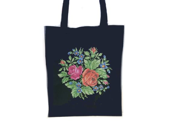 Сумка под вышивку сшитая, Две Розы СП-ч120-044, черная, Бисерок