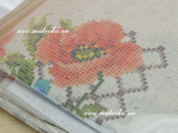 Заготовка Платье детское складное Волшебство цветов, домотканная. цвет лен, Бисерок ДПс-77-ДмЛ