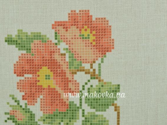 Заготовка Плаття з довгими рукавами Шипшина 121, габардин, колір льон Бісерок П-121ГБ