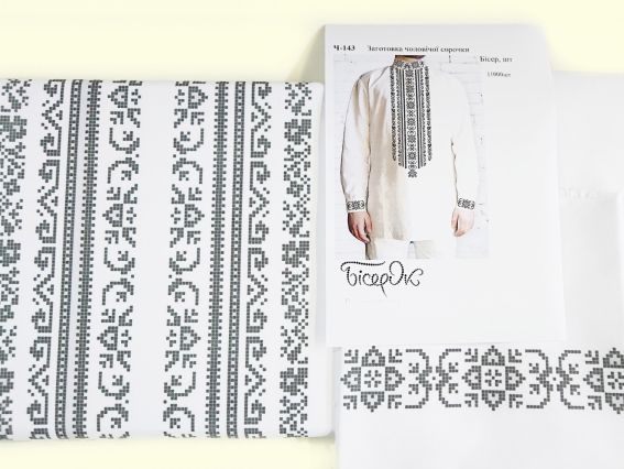 Ч-143 Дм Заготовка Сорочка мужская Рандеву, ТМ Бисерок