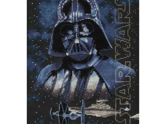 70-35381 Дарт Вейдер (Darth Vader) вышивка нитками DIMENSIONS