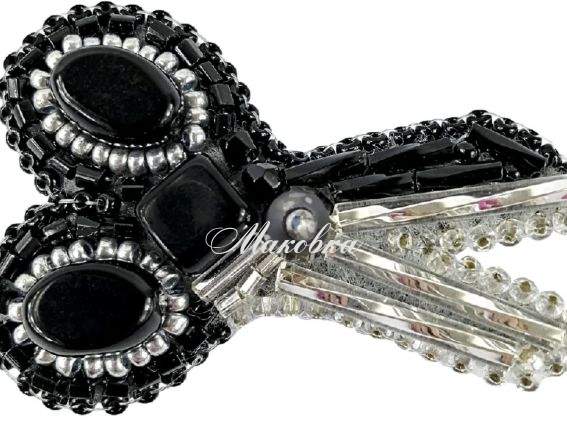 Набір для вишивання, прикраса брошка БП-251 Ножиці Crystal Art (ЧМ)