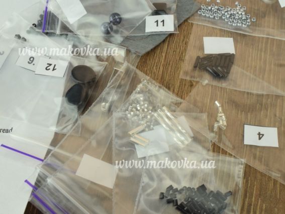 Набір для вишивання, прикраса брошка БП-251 Ножиці Crystal Art (ЧМ)